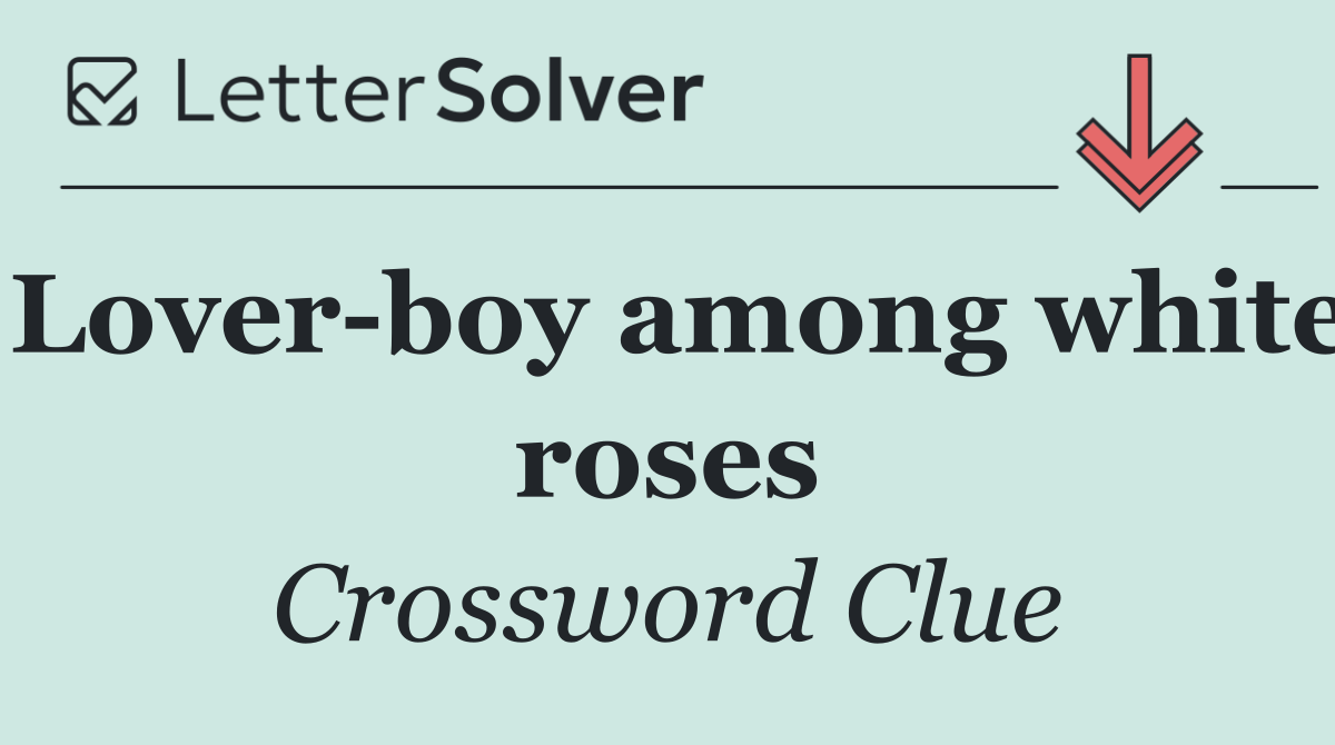 Lover boy among white roses