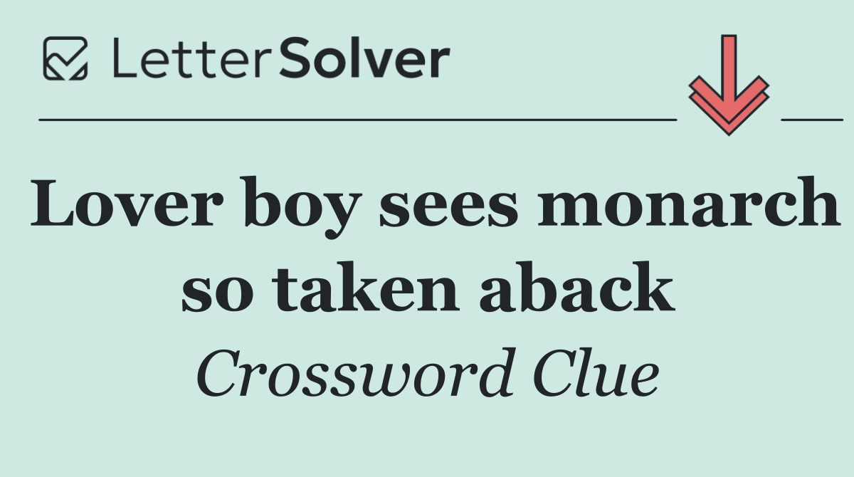 Lover boy sees monarch so taken aback