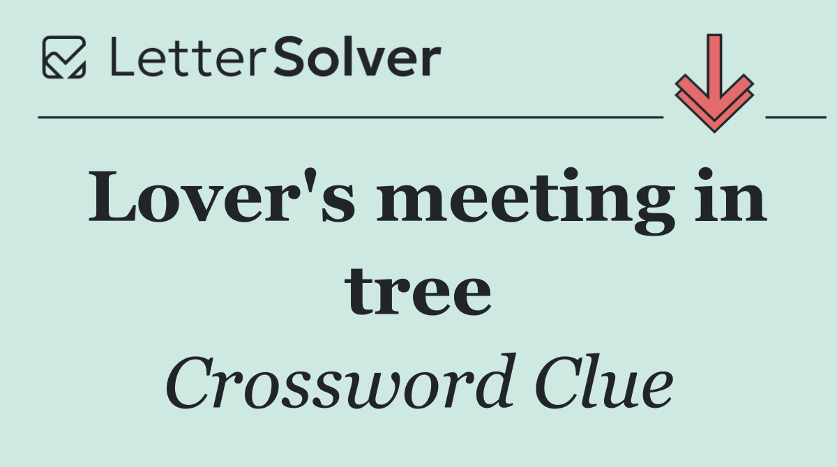 Lover's meeting in tree