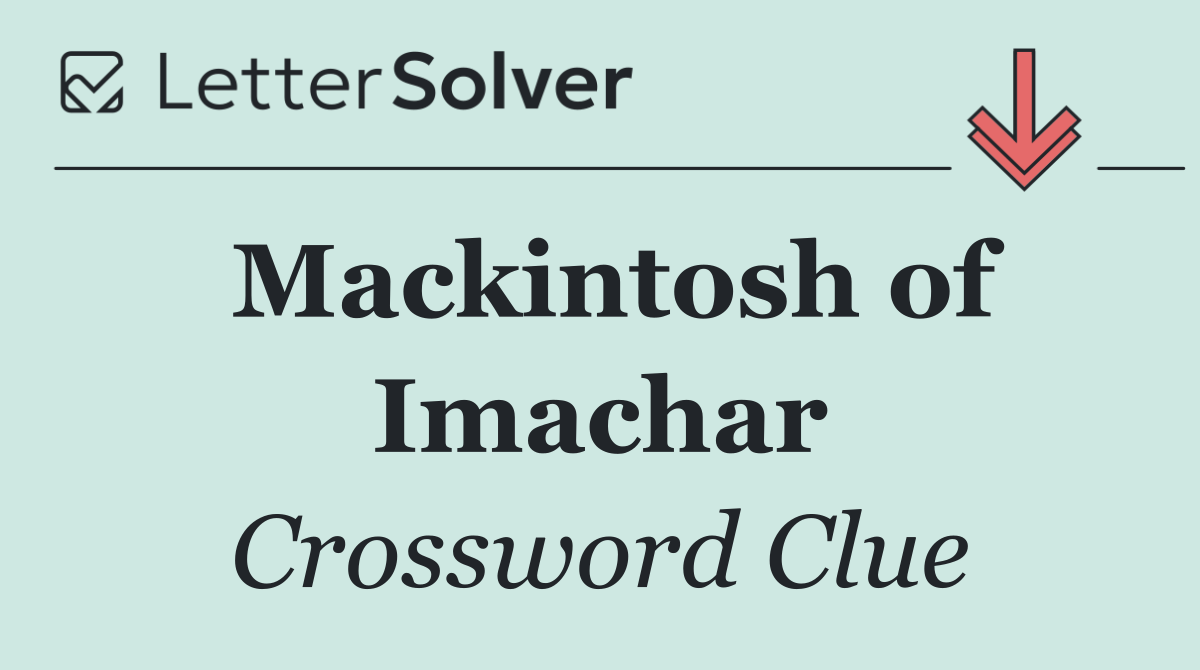 Mackintosh of Imachar