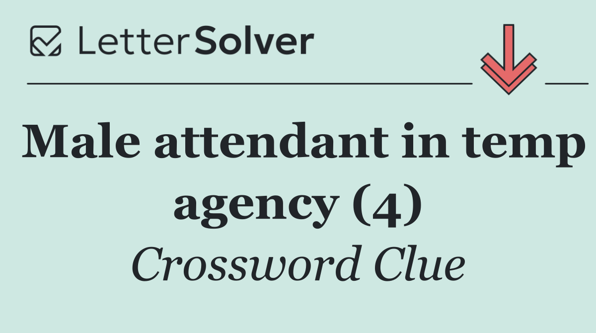 Male attendant in temp agency (4)