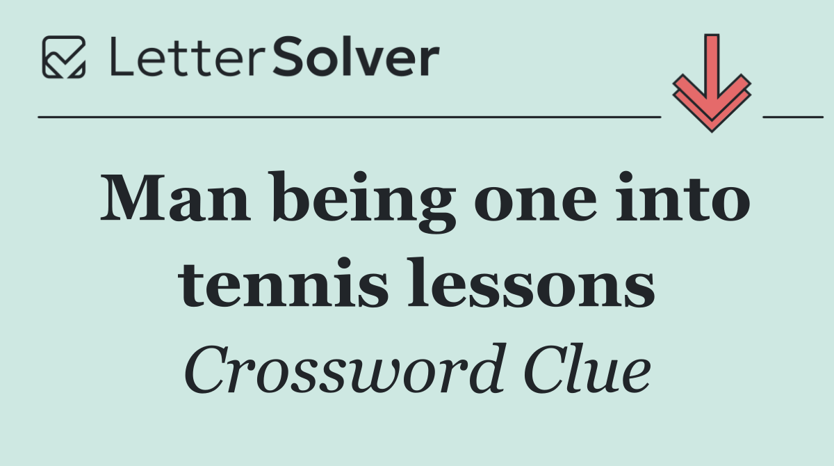 Man being one into tennis lessons