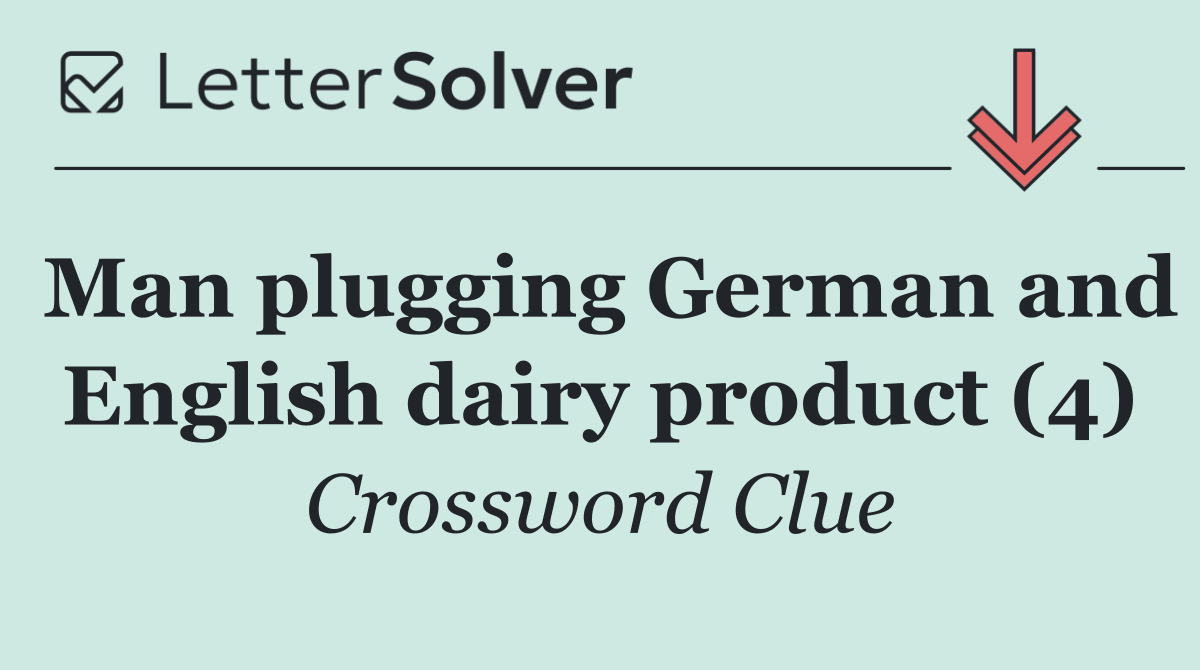 Man plugging German and English dairy product (4)
