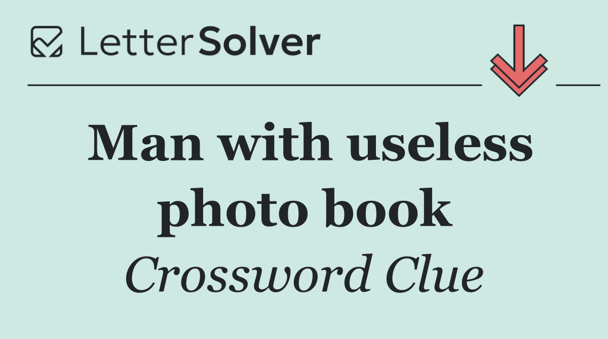 Man with useless photo book