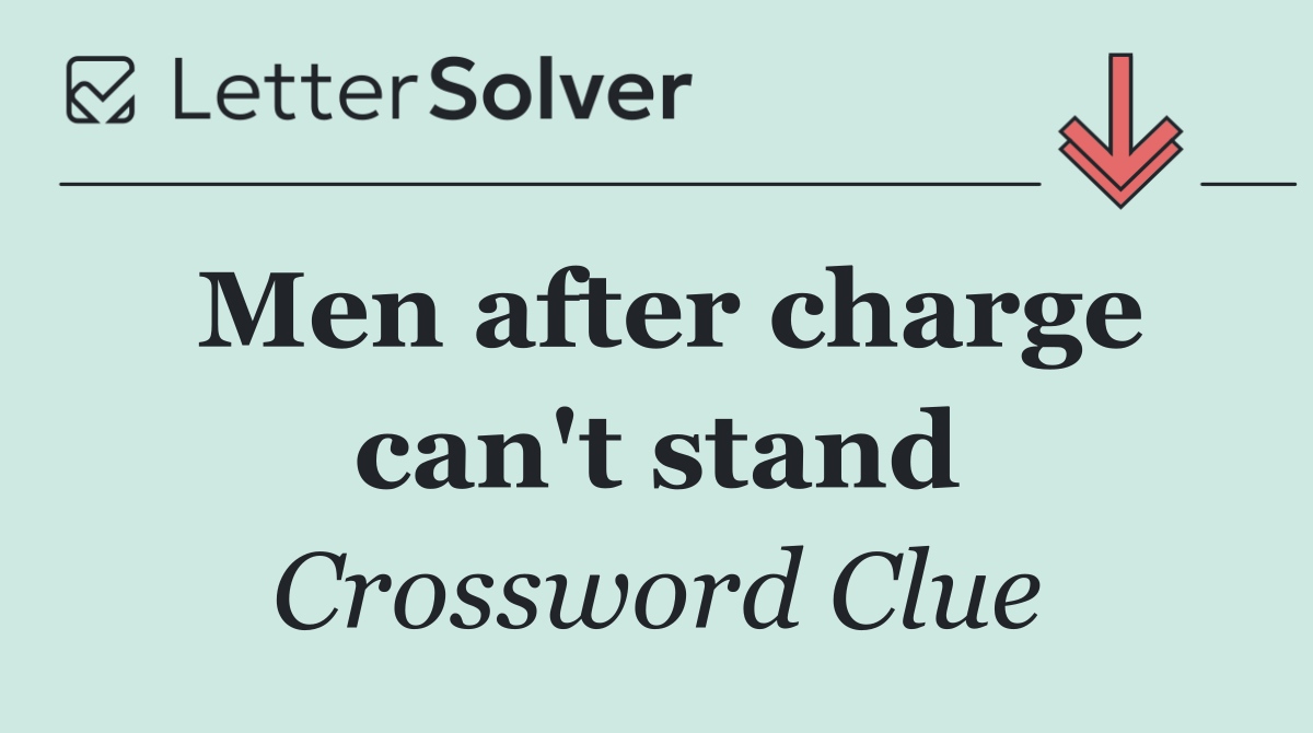 Men after charge can't stand