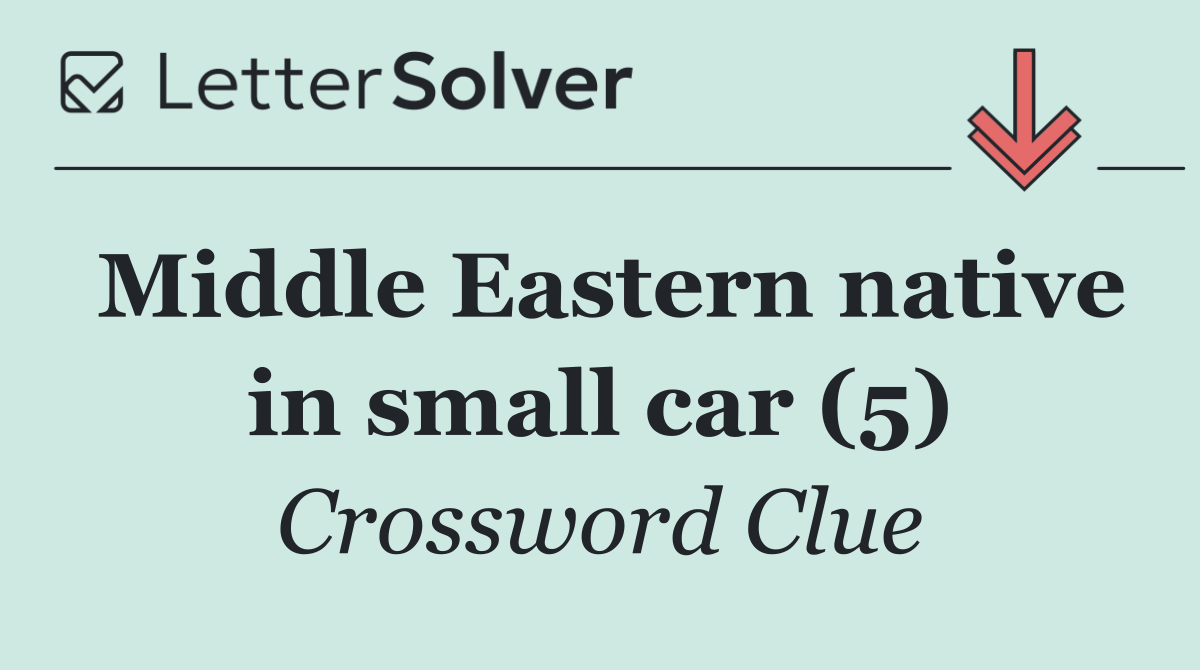 Middle Eastern native in small car (5)