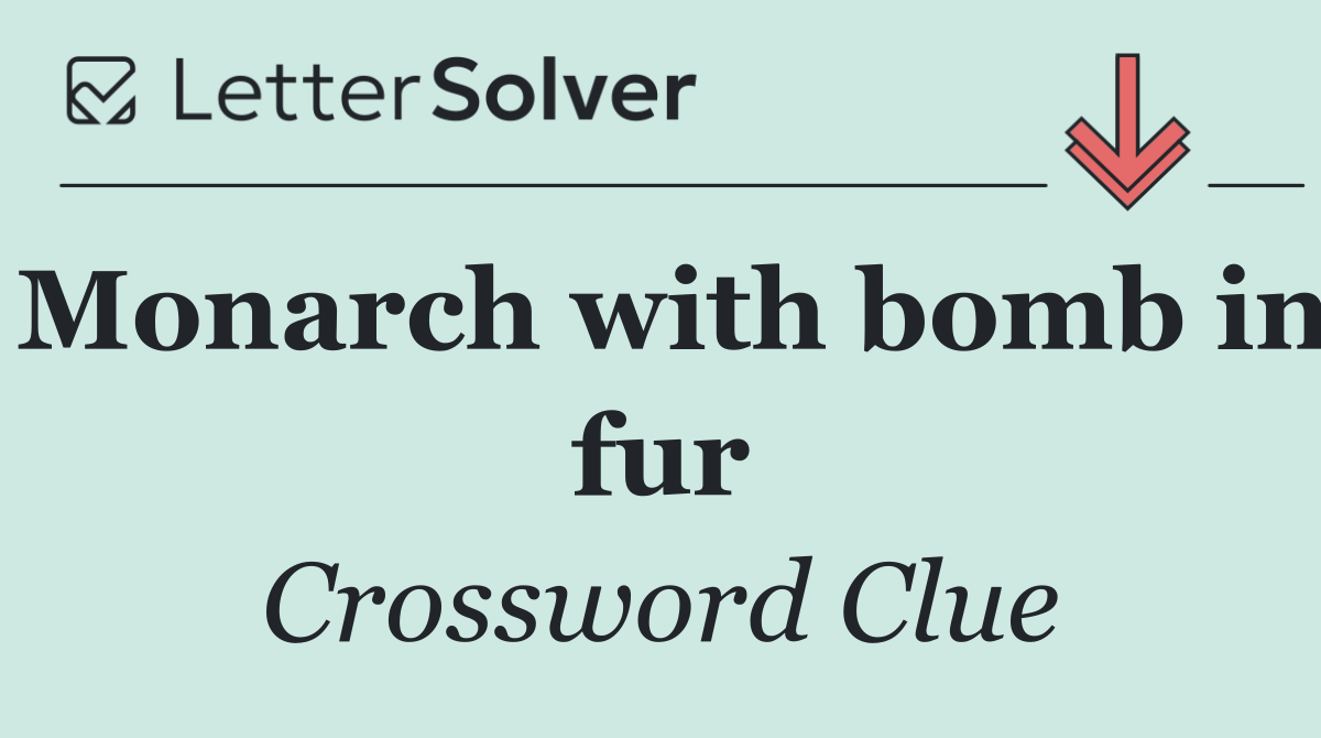 Monarch with bomb in fur