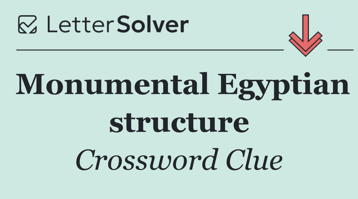 Monumental Egyptian structure