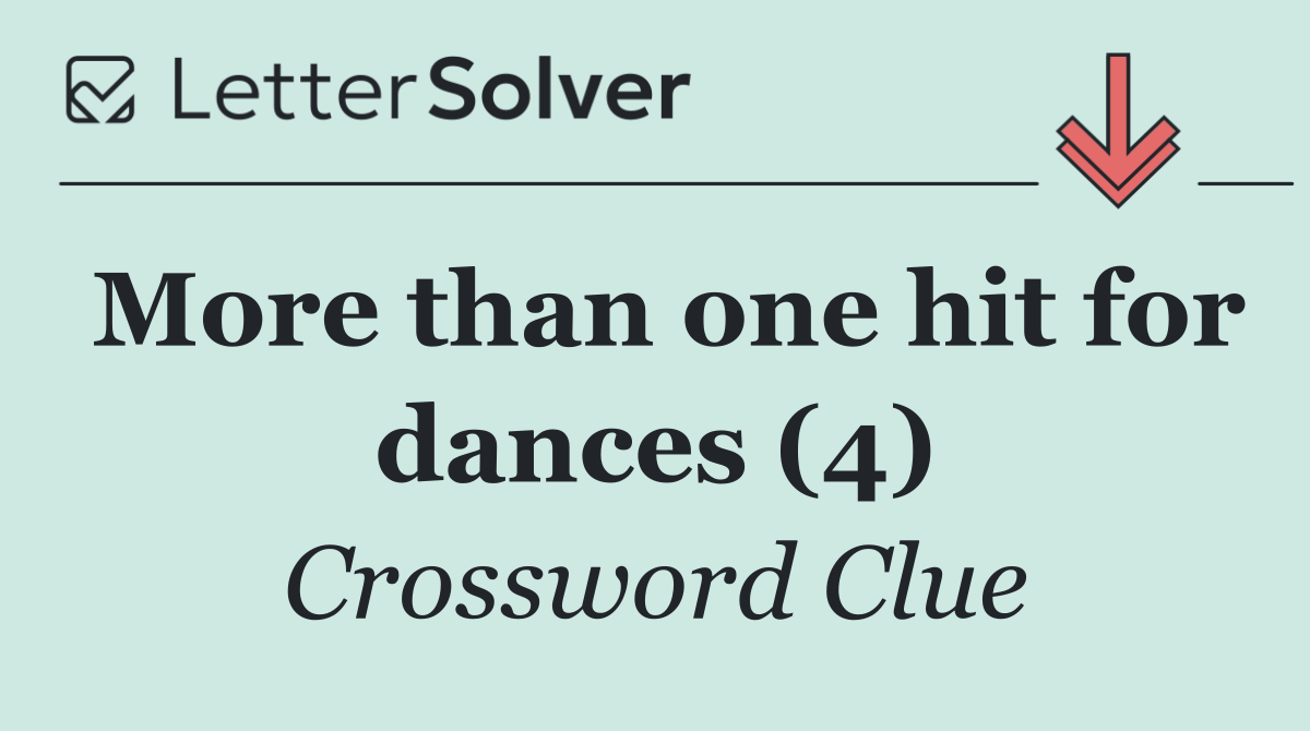 More than one hit for dances (4)