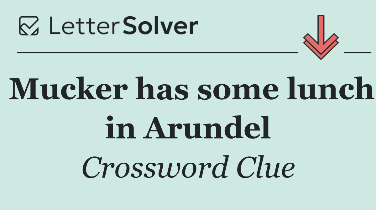 Mucker has some lunch in Arundel