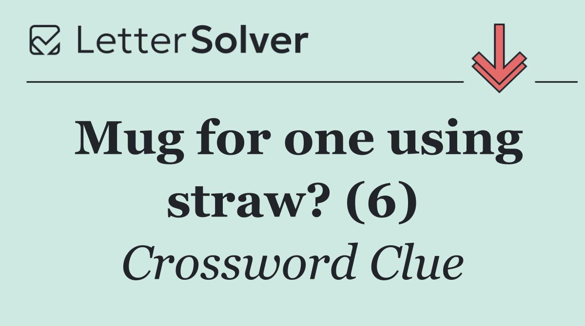 Mug for one using straw? (6)