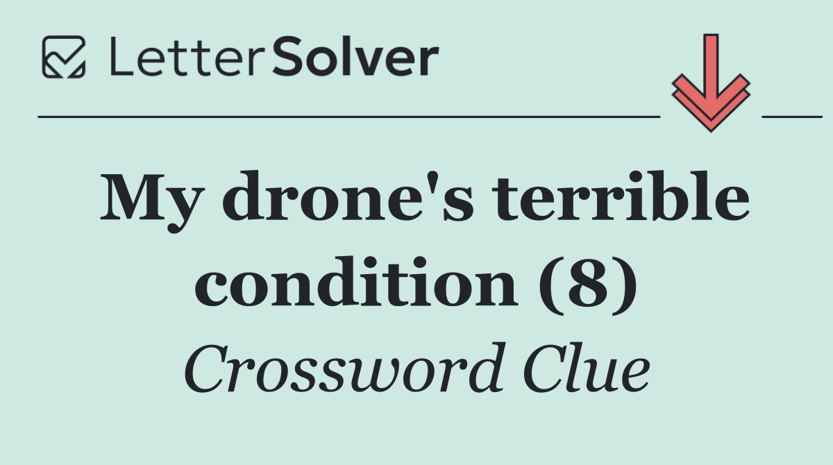 My drone's terrible condition (8)