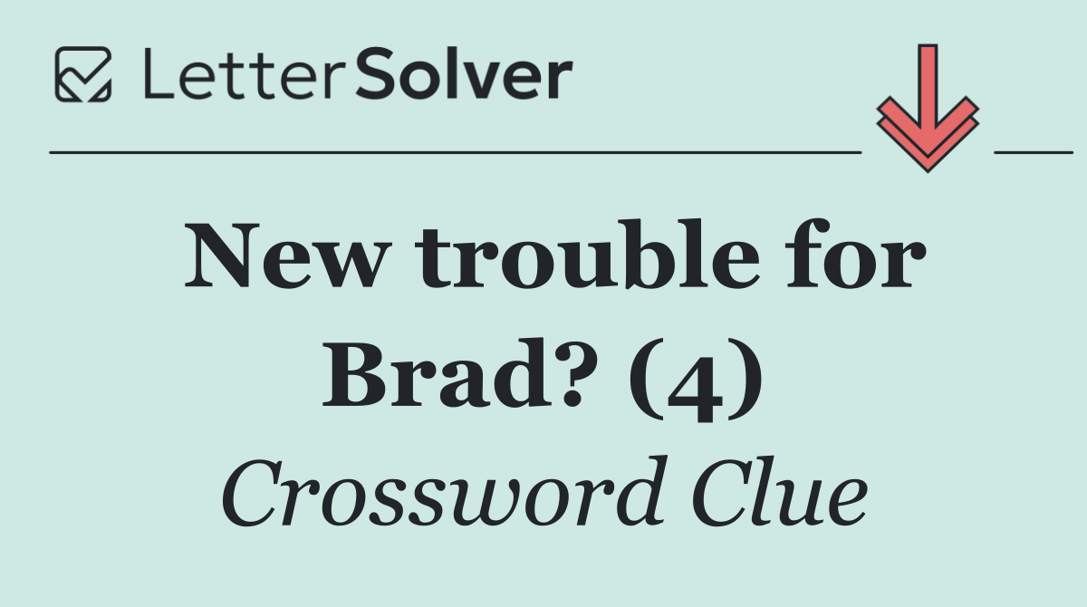 New trouble for Brad? (4)