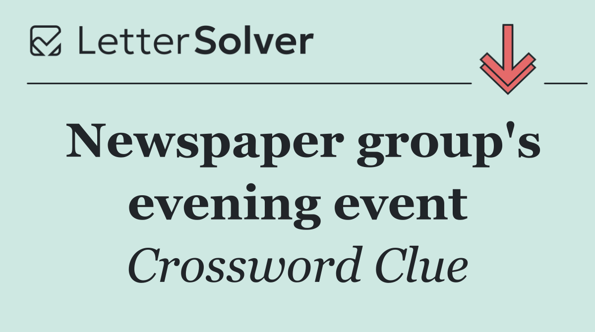 Newspaper group's evening event