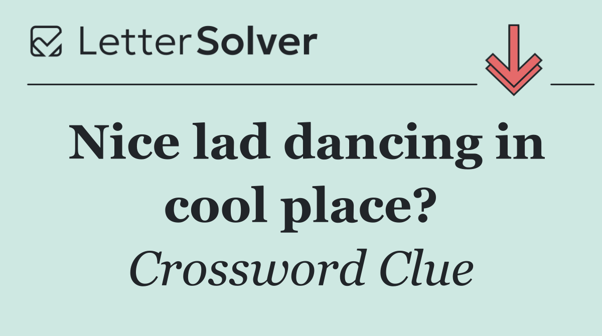 Nice lad dancing in cool place?