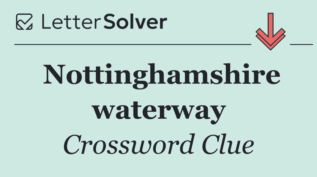 Nottinghamshire waterway