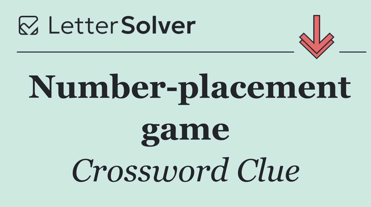 Number placement game
