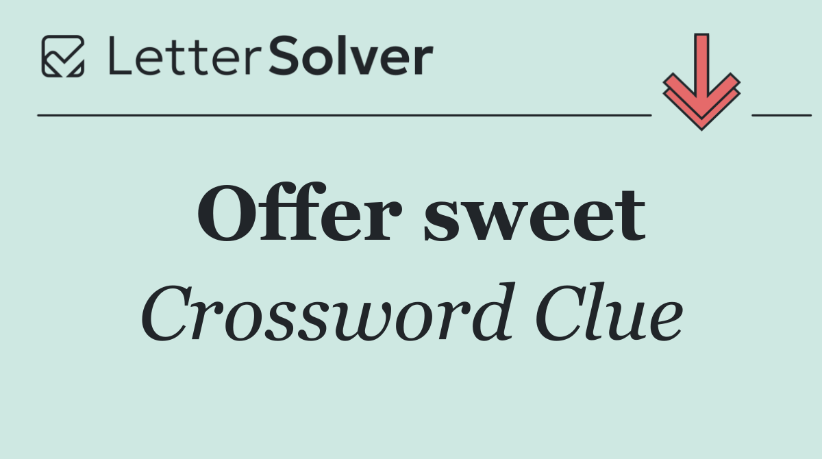 Offer sweet