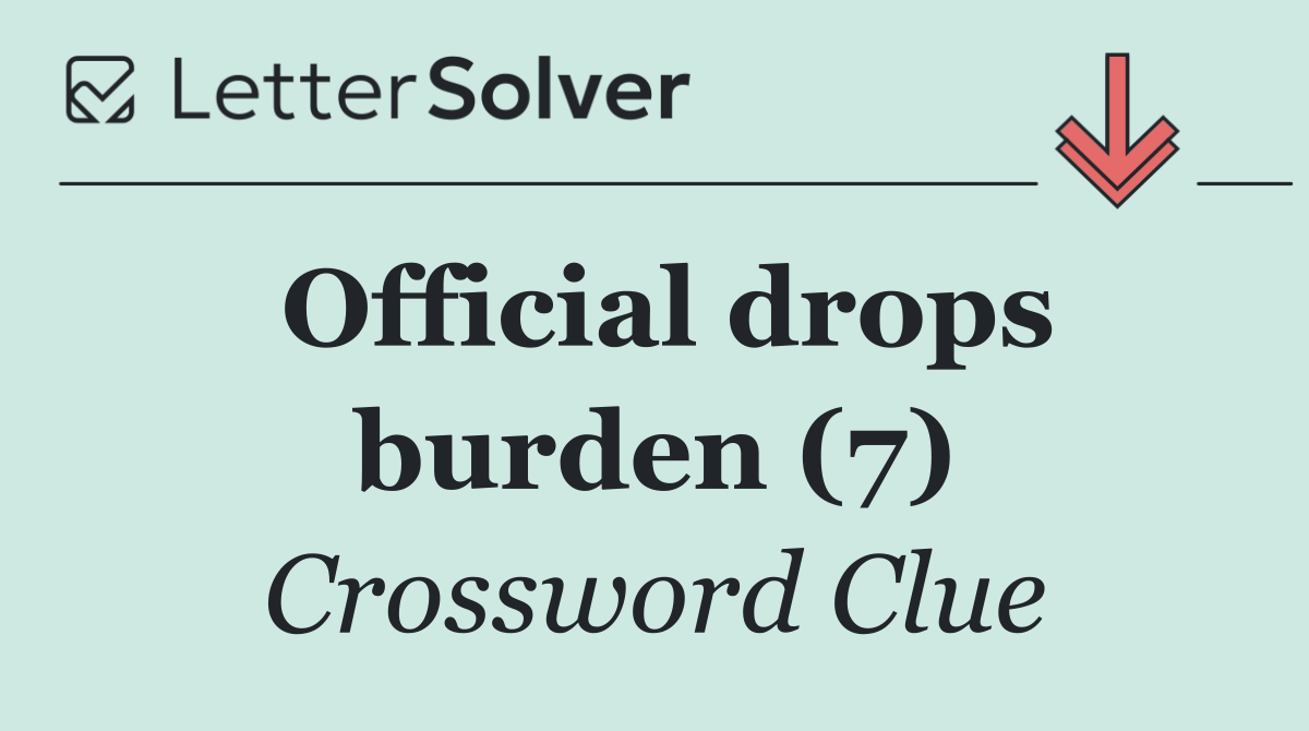 Official drops burden (7)