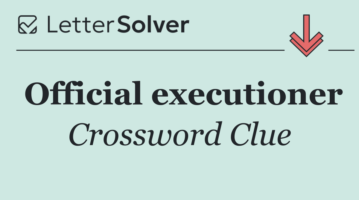 Official executioner