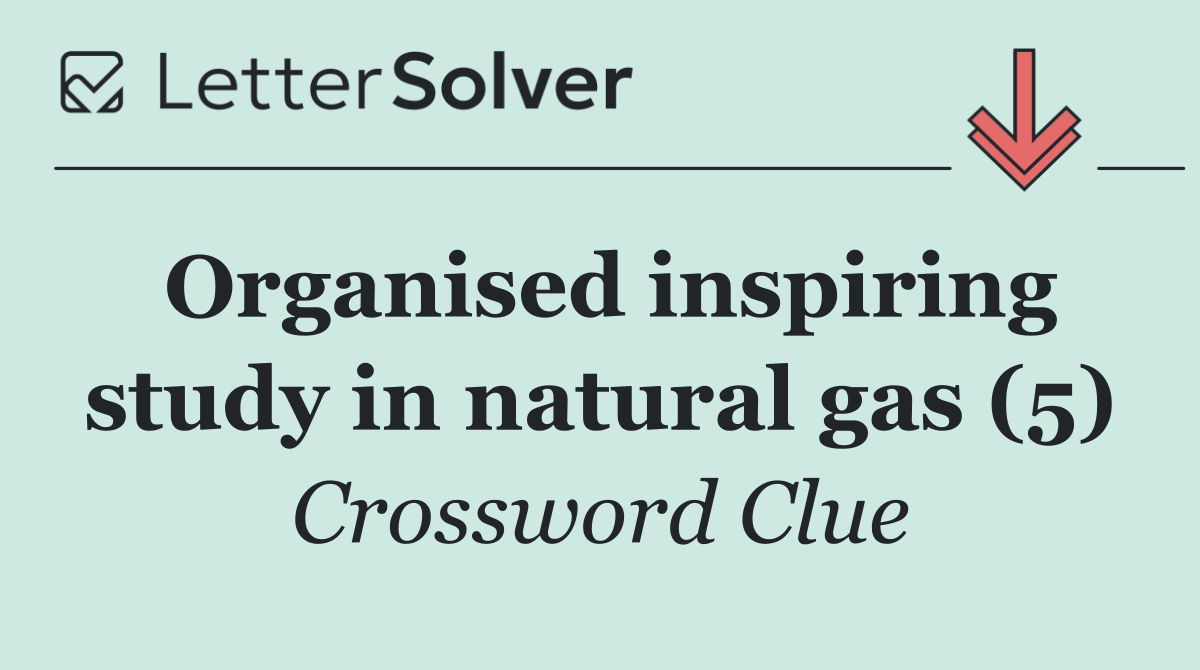 Organised inspiring study in natural gas (5)