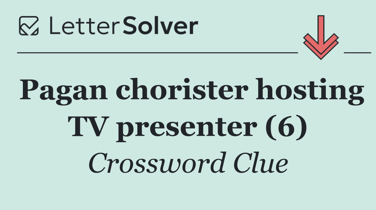 Pagan chorister hosting TV presenter (6)