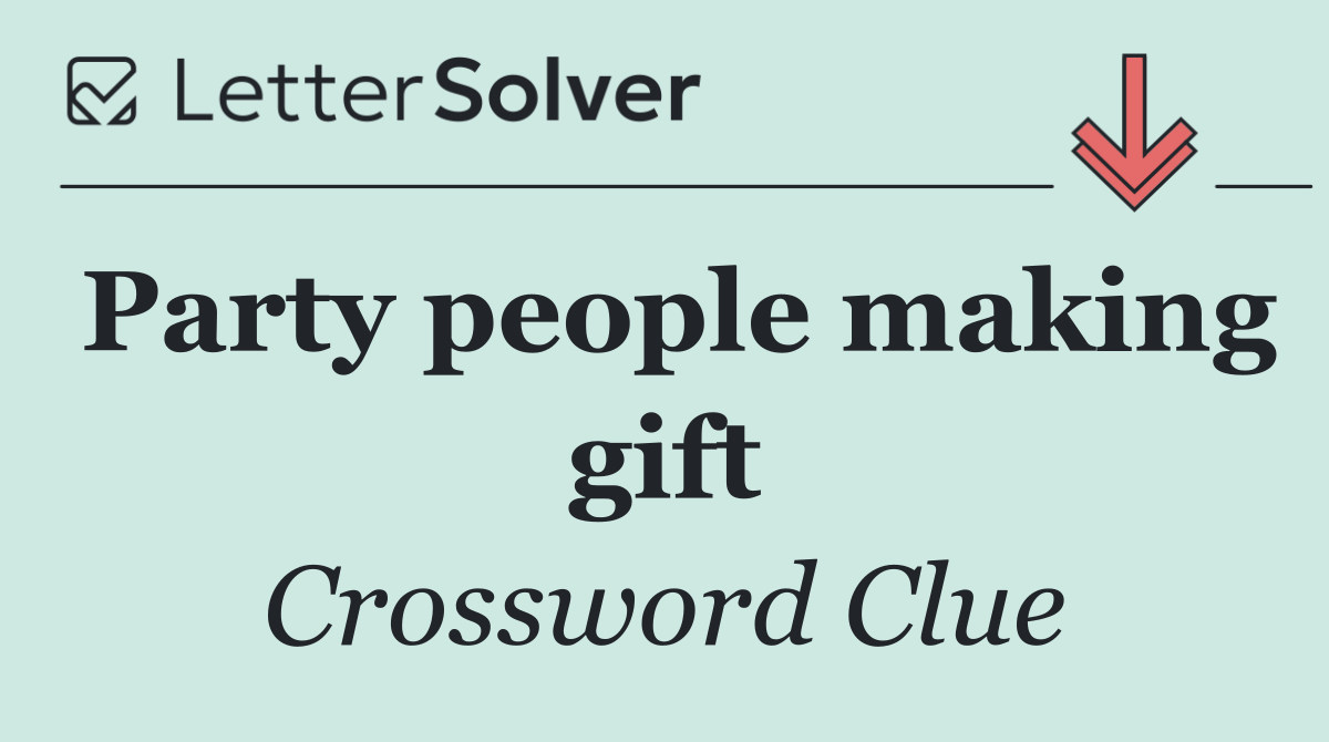 Party people making gift