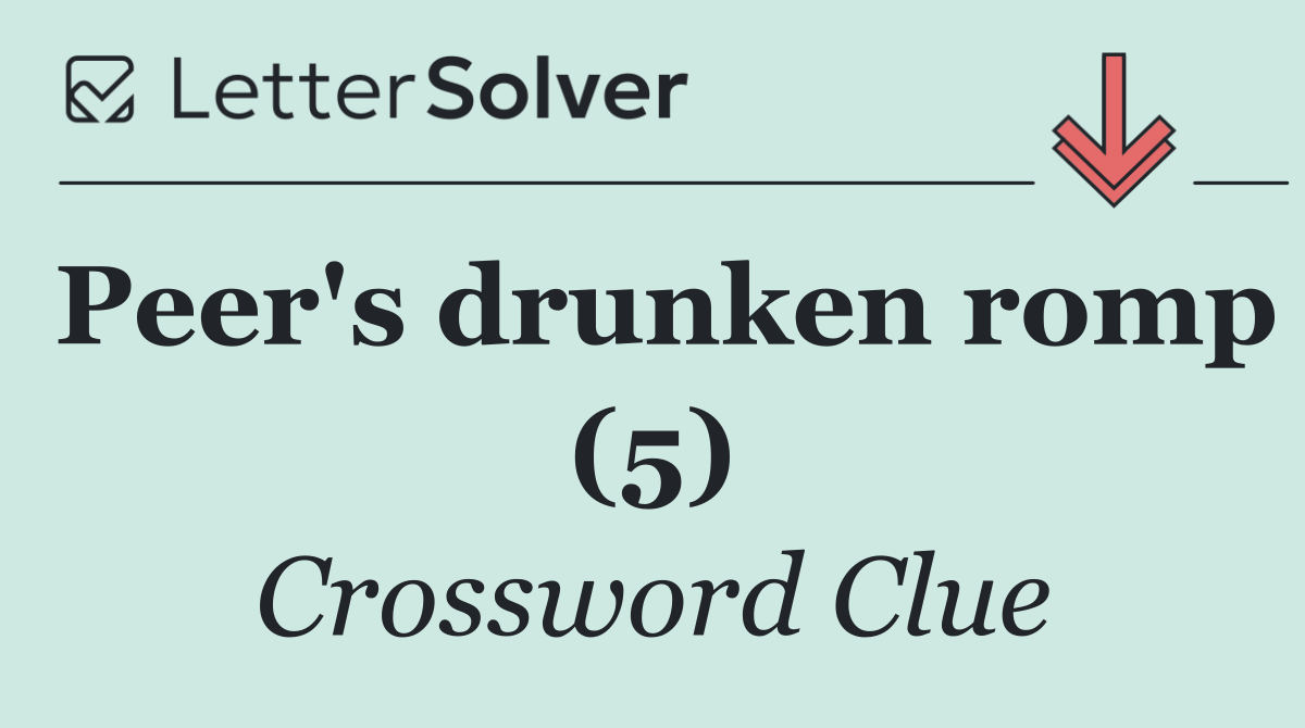 Peer's drunken romp (5)