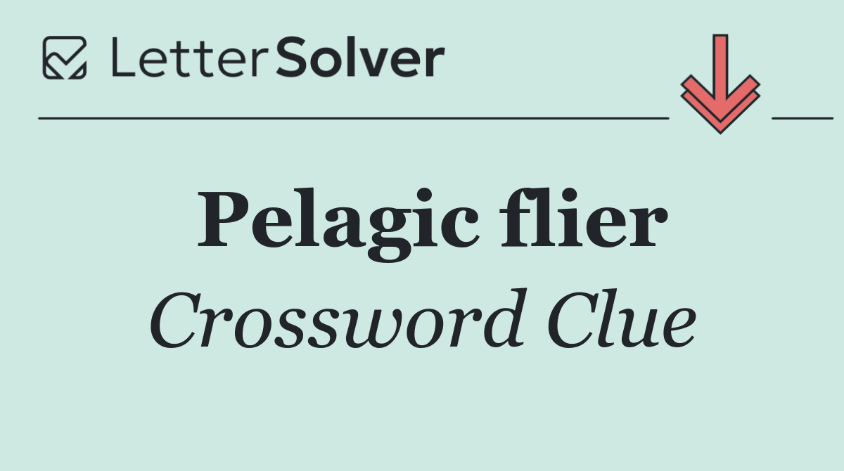 Pelagic flier