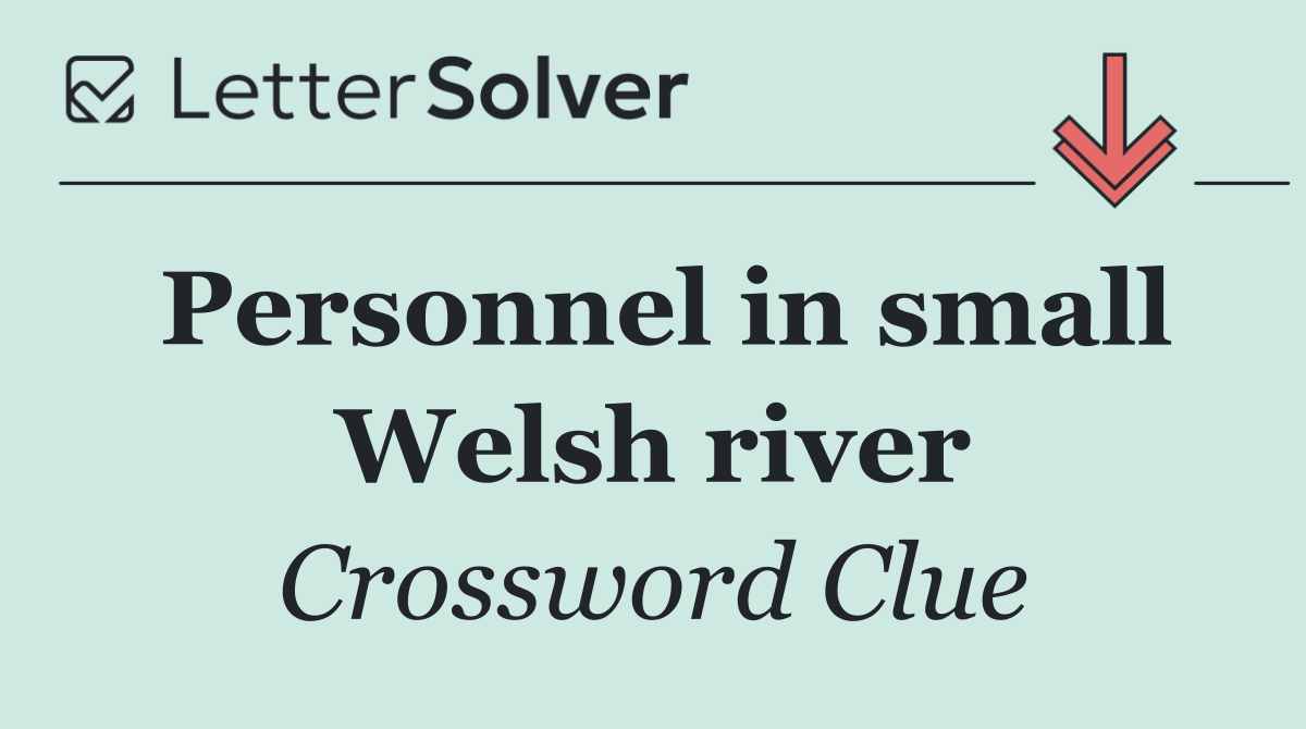 Personnel in small Welsh river