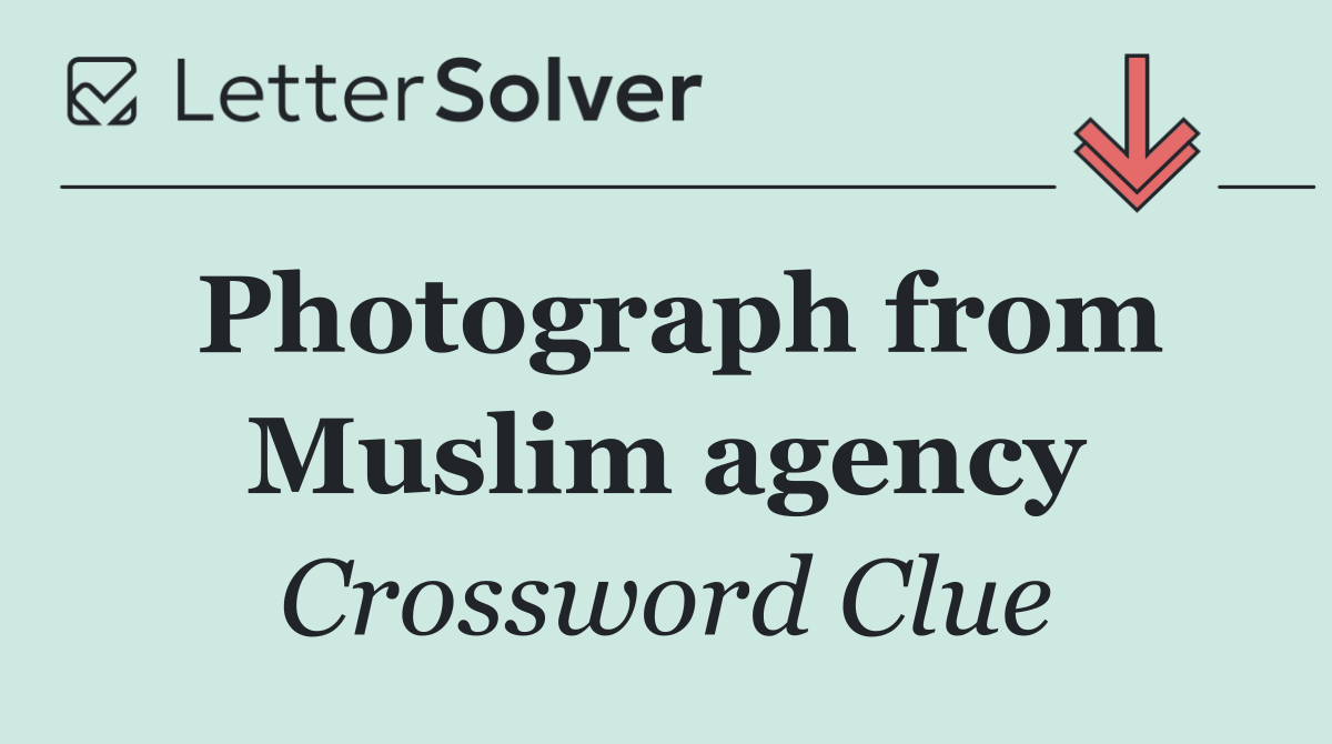 Photograph from Muslim agency