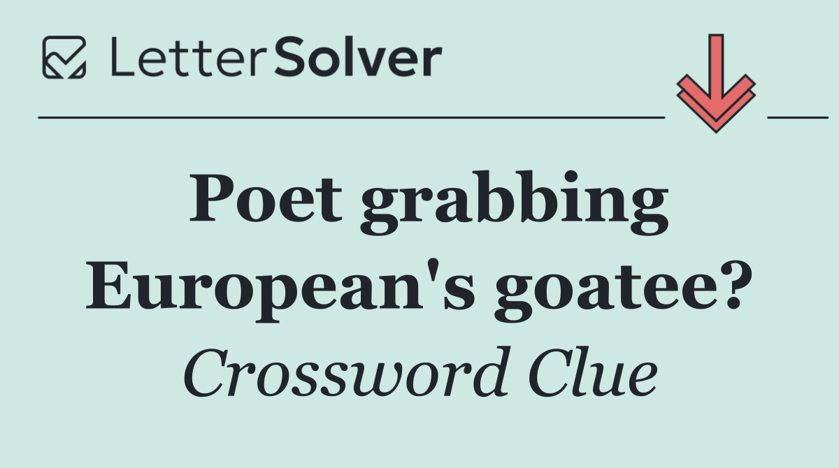 Poet grabbing European's goatee?