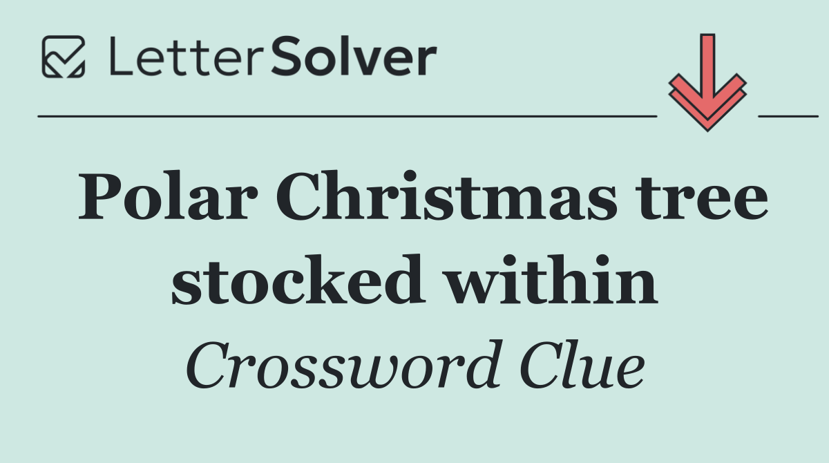 Polar Christmas tree stocked within