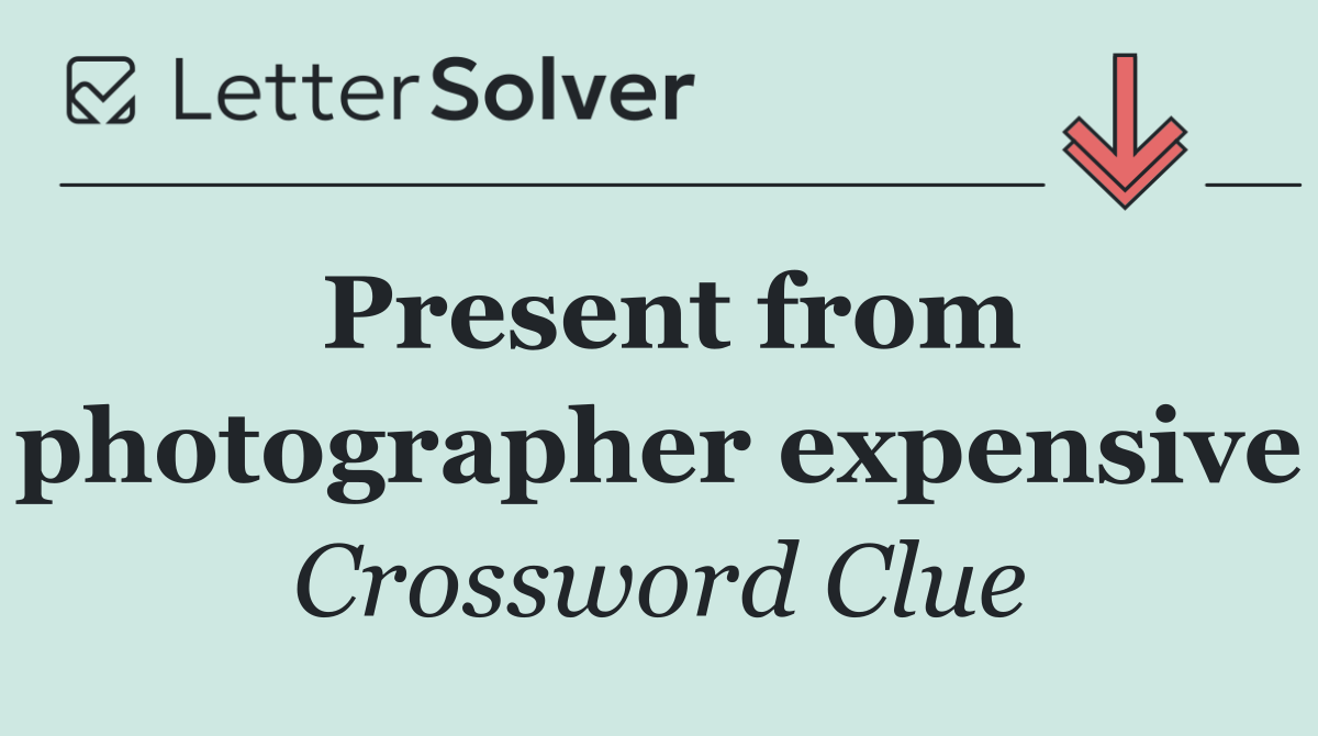 Present from photographer expensive