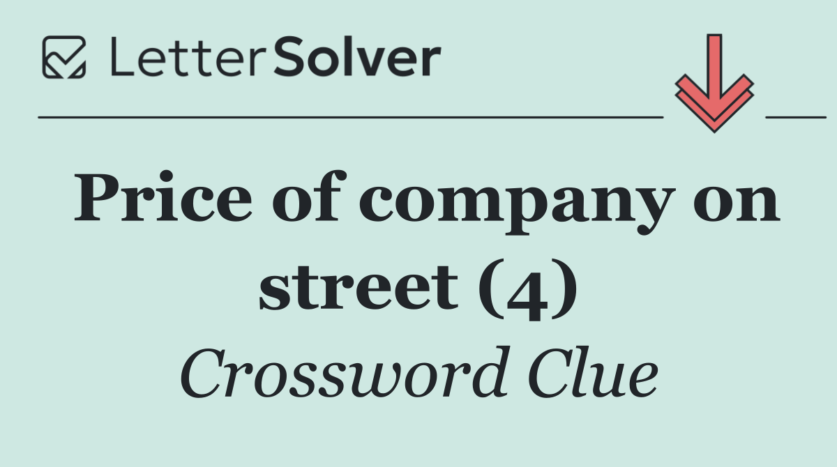Price of company on street (4)