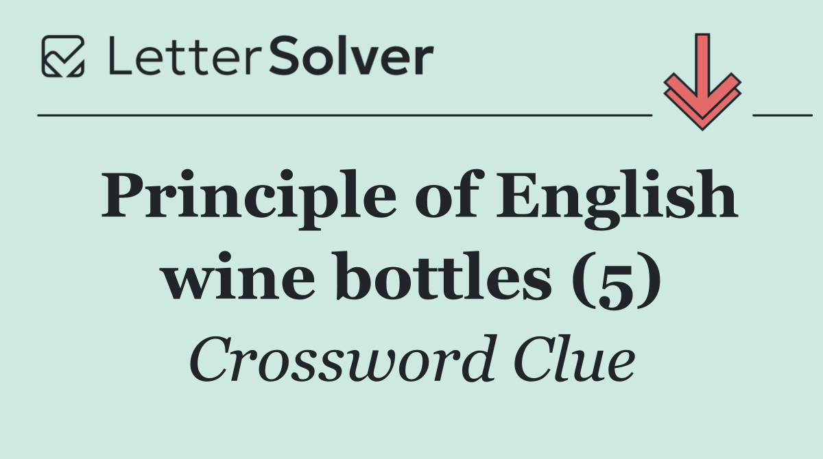 Principle of English wine bottles (5)