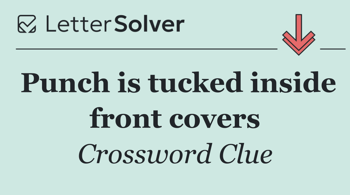Punch is tucked inside front covers