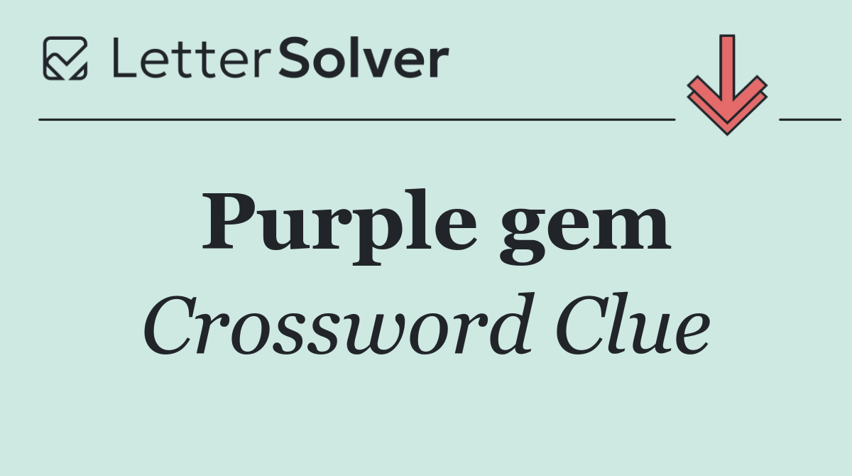Purple gem