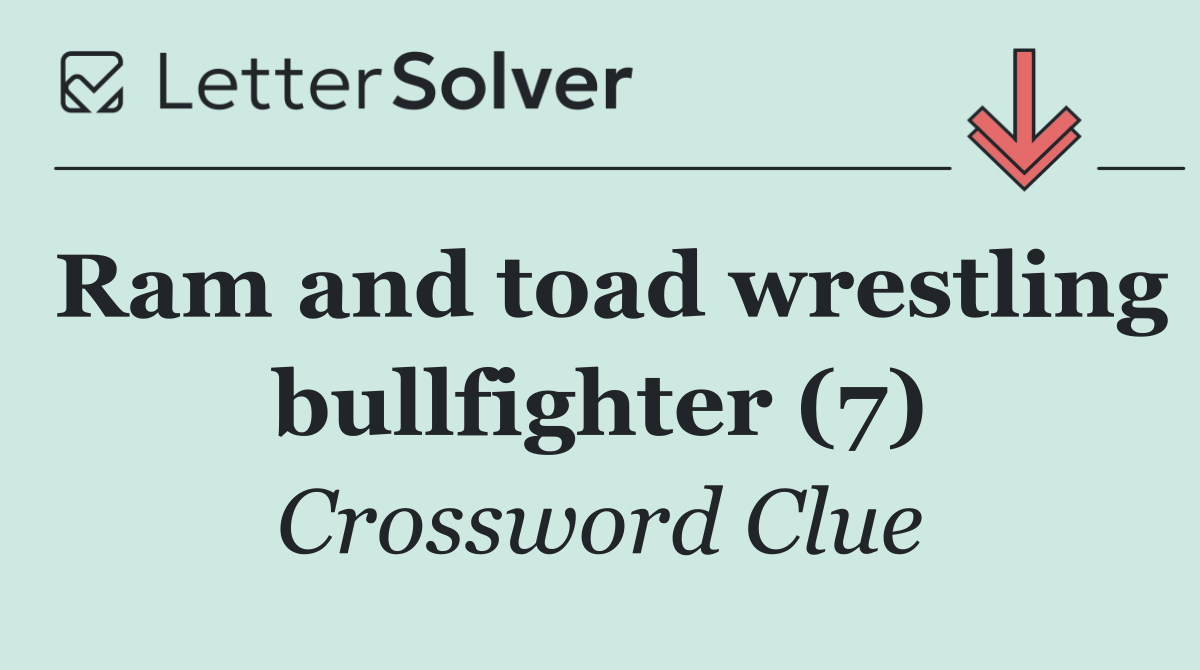 Ram and toad wrestling bullfighter (7)