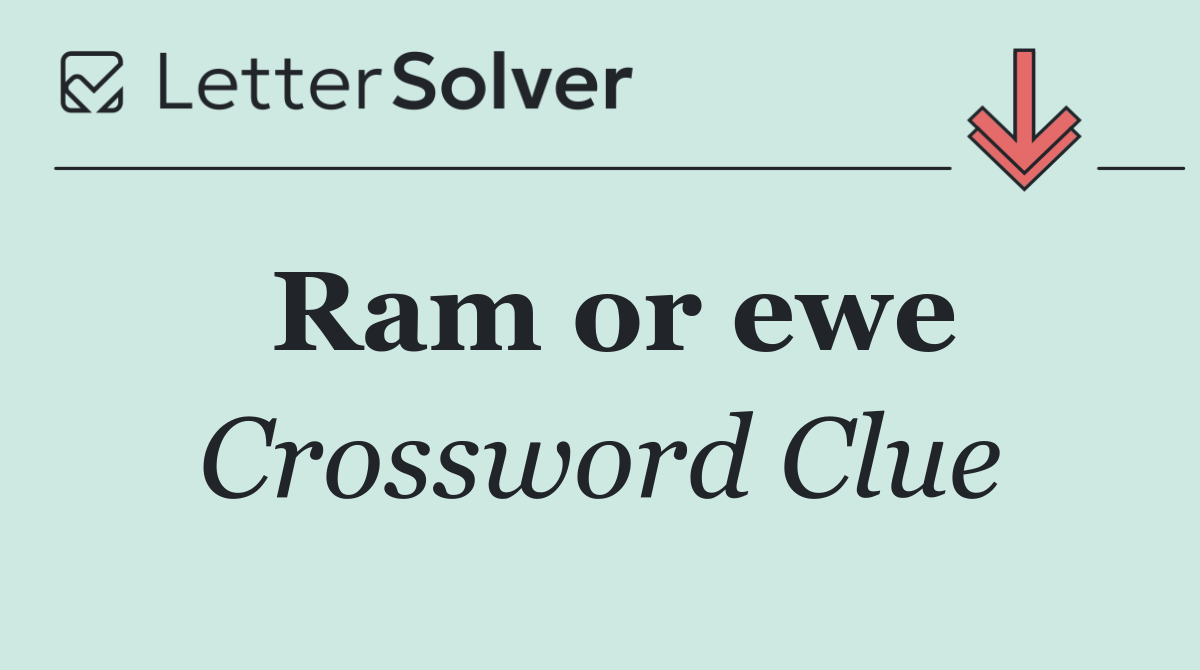 Ram or ewe