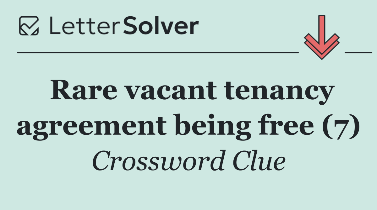 Rare vacant tenancy agreement being free (7)