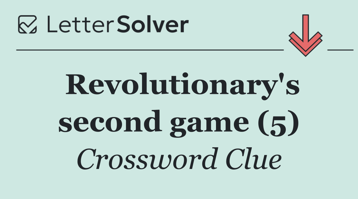 Revolutionary's second game (5)