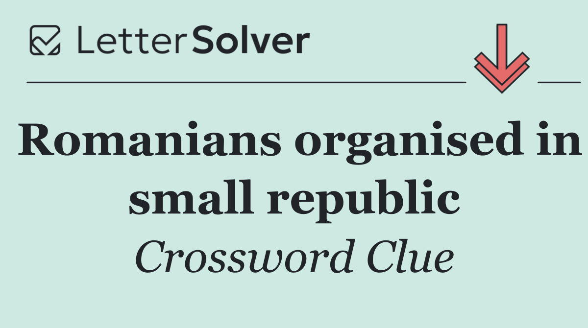 Romanians organised in small republic