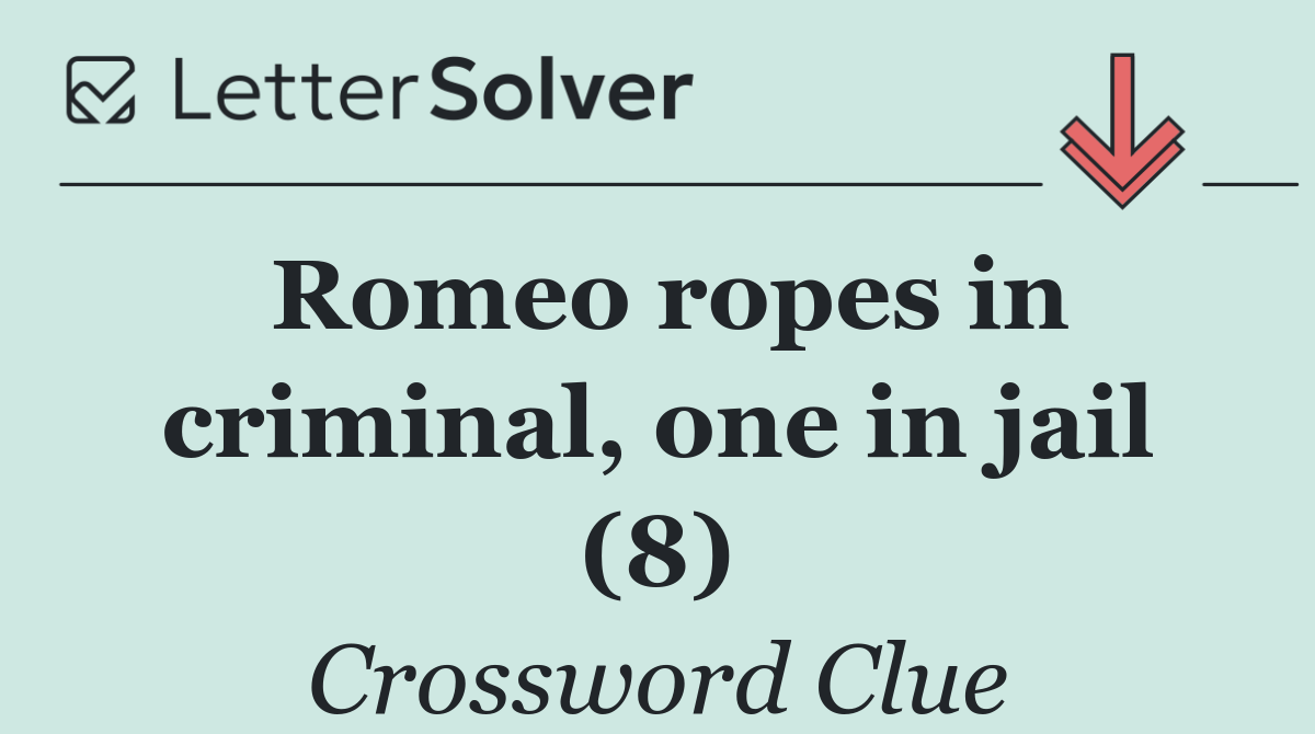 Romeo ropes in criminal, one in jail (8)