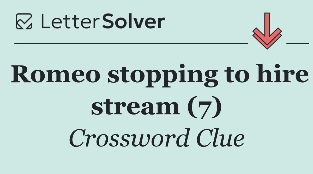 Romeo stopping to hire stream (7)