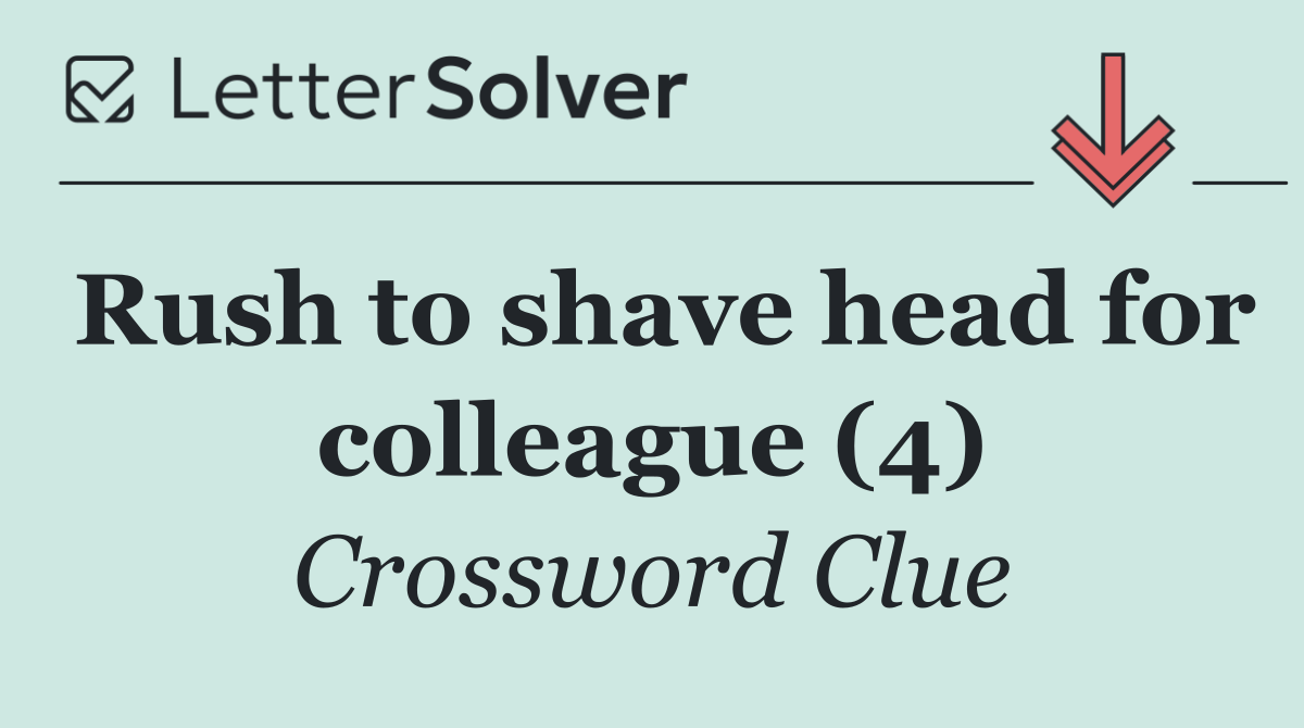 Rush to shave head for colleague (4)