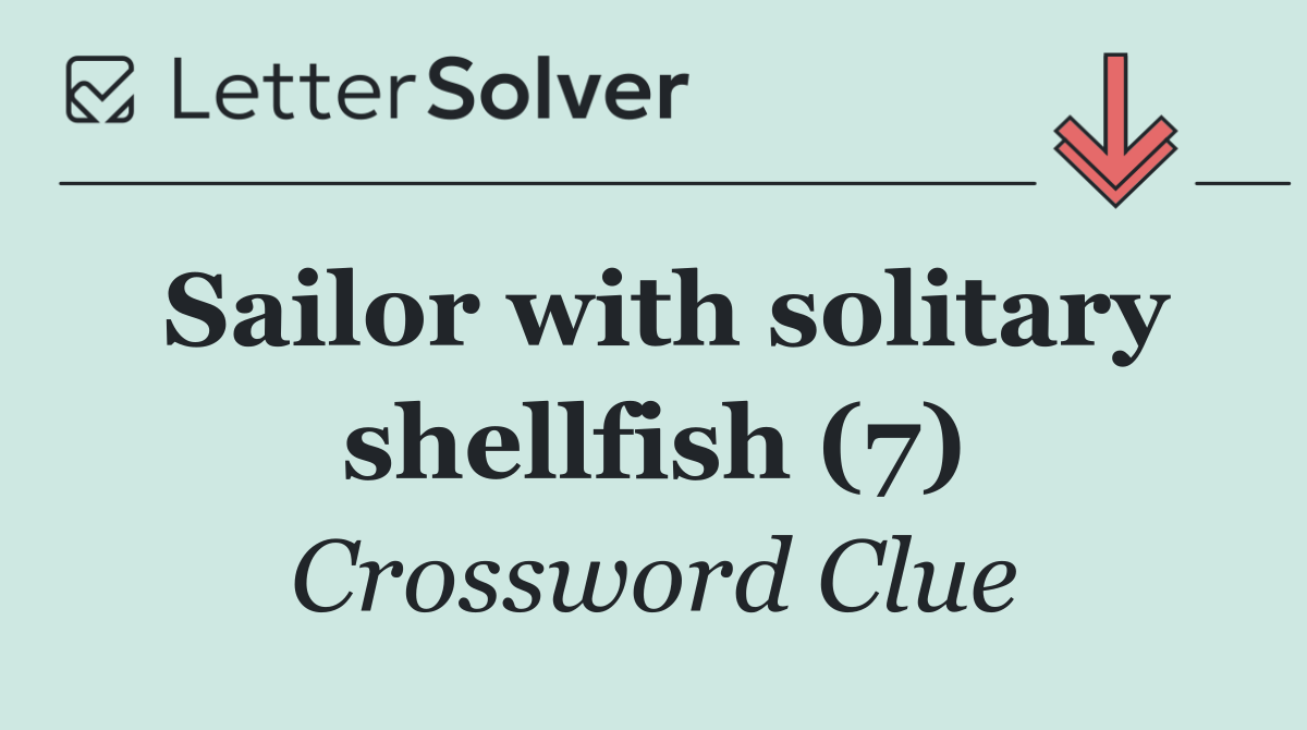 Sailor with solitary shellfish (7)