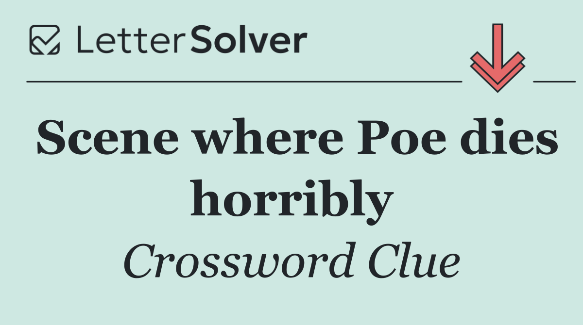 Scene where Poe dies horribly