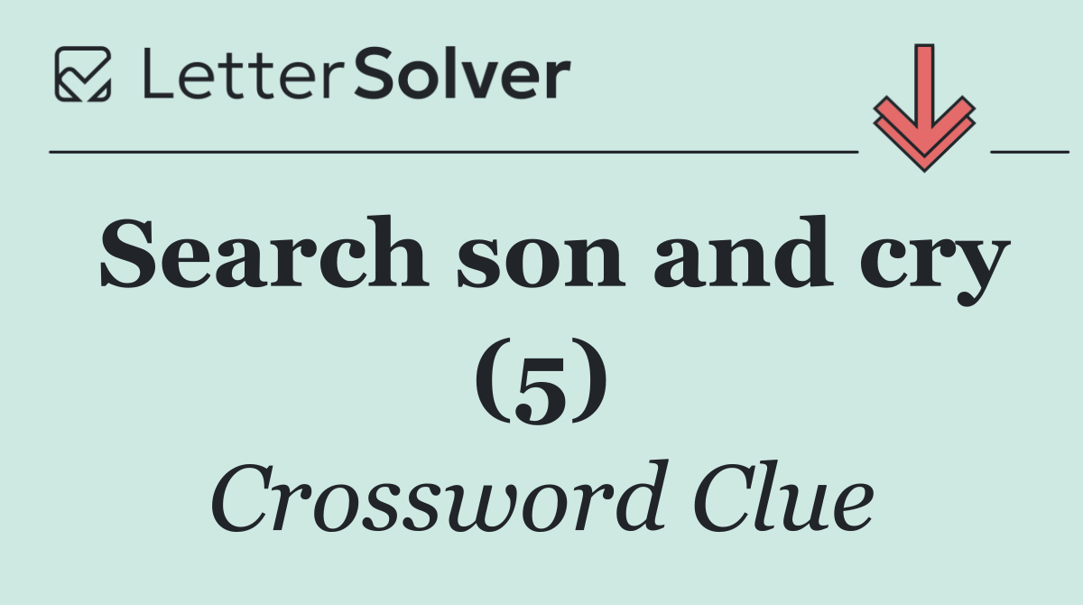 Search son and cry (5)
