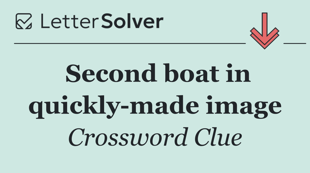 Second boat in quickly made image